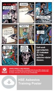 HSE Asbestos Comic Poster