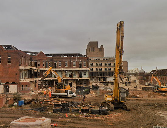 Derbyshire Royal Infirmary – Demolition